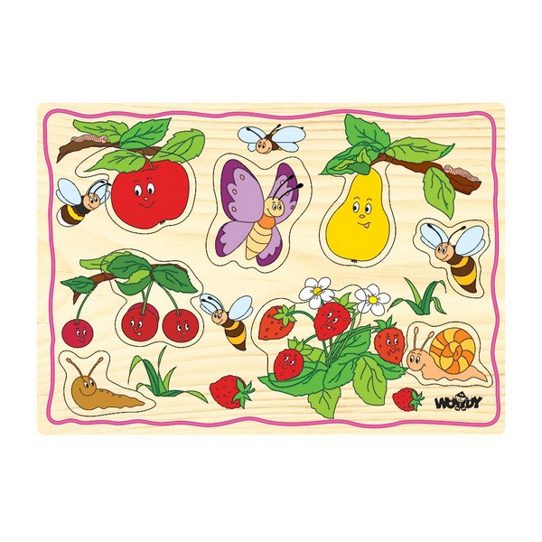 Продукт Woodyland - Дървен пъзел с дръжки - 0 - BG Hlapeta